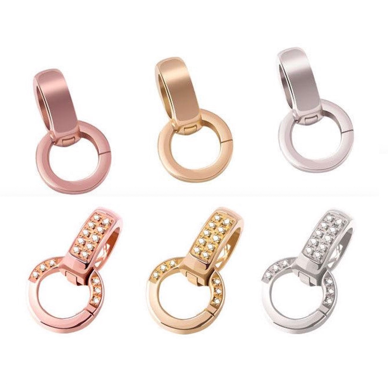 K18YG イエローゴールド PG / WG 18K バチカン 留め金具 留め具 ジュエリーパーツ チャーム 繋ぎ ネックレス パーツ アクセサリーパーツ マルチバチカン