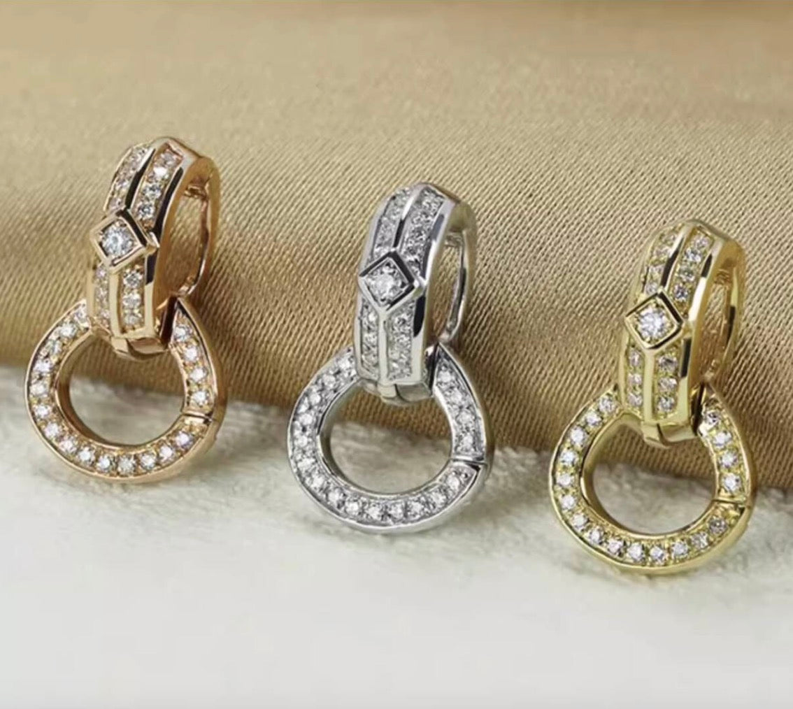 K18YG WG PG バチカン パーツ ダイヤモンド チャーム留め ダイヤ 18K チェーンパーツ ペンダントパーツ ネックレスパーツ ロック付き K18 YG クラスプ マルチバチカン
