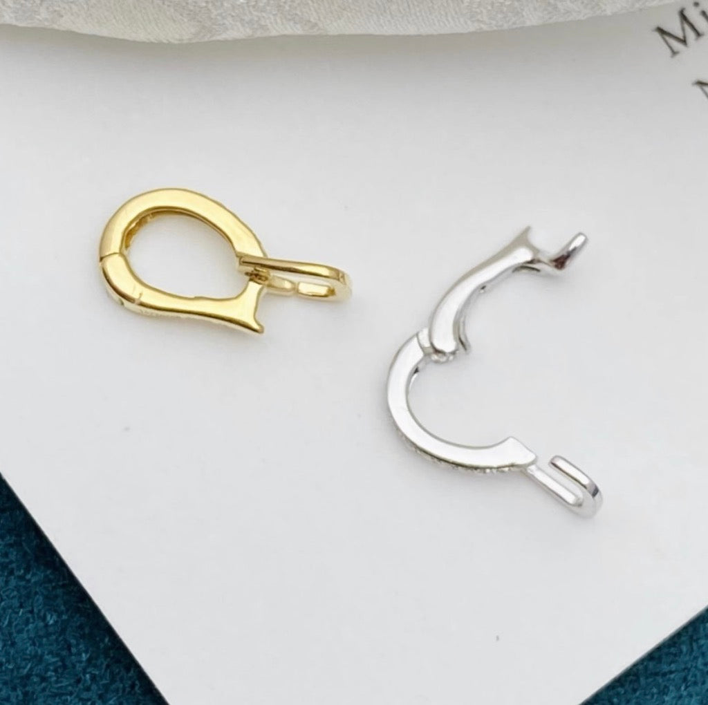K18YG WG バチカン パーツ ダイヤモンド チャーム留め ダイヤ 18K チェーンパーツ ペンダントパーツ クラスプ ワンタッチ K18 YG マルチバチカン