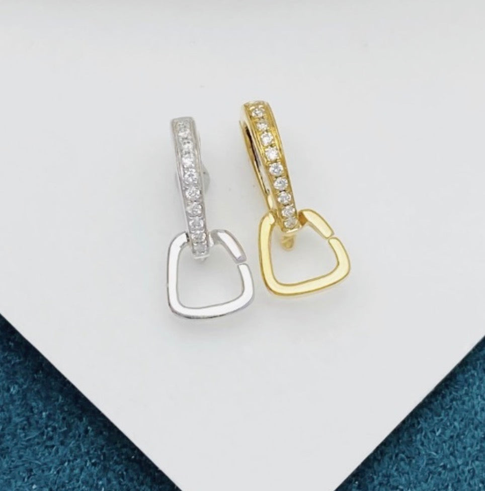 K18YG WG バチカン パーツ ダイヤモンド チャーム留め ダイヤ 18K チェーンパーツ ペンダントパーツ クラスプ ワンタッチ K18 YG マルチバチカン