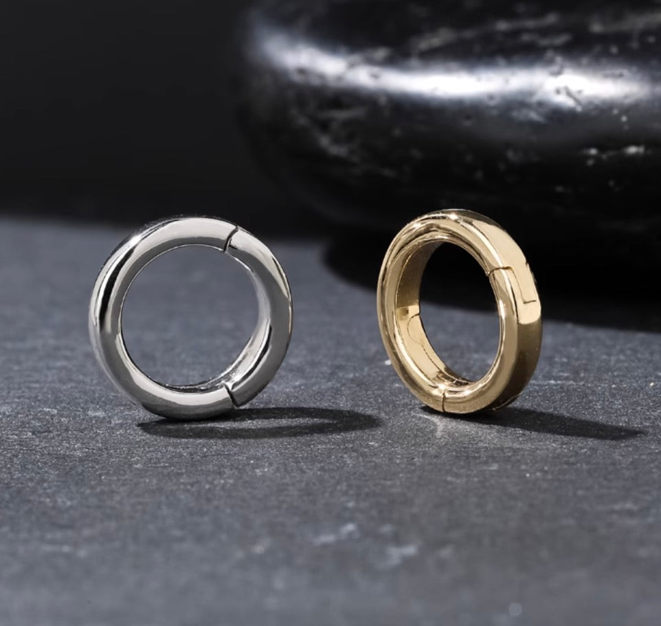 K18YG K18WG K18PG ロック付き バチカン 爪ロック 18K YG イエローゴールド ラウンド WG PG ネックレスパーツ チャーム 繋ぎ 丸 円形 安全ロック コネクター クリッカー