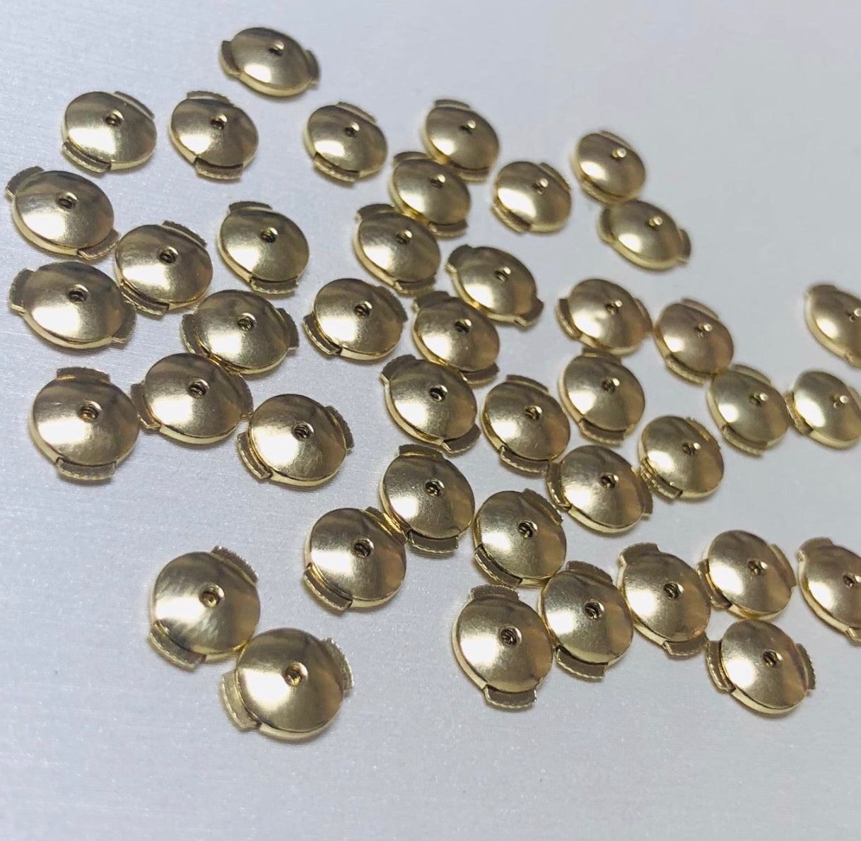 K18YG WG PG 円盤型キャッチ ロック付き