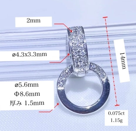 K18YG WG PG ダイヤ ロック付き バチカン ダイヤモンド クラスプ イエローゴールド YG 18K ダイヤ パーツ マルチバチカン ハーフダイヤ フルダイヤ
