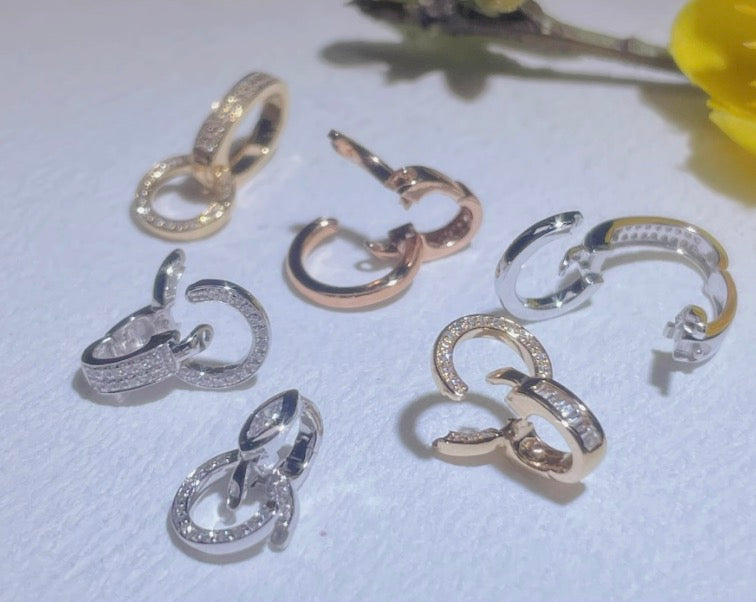 K18YG WG PG ダイヤ ロック付き バチカン ダイヤモンド クラスプ イエローゴールド YG 18K ダイヤ パーツ マルチバチカン ハーフダイヤ フルダイヤ