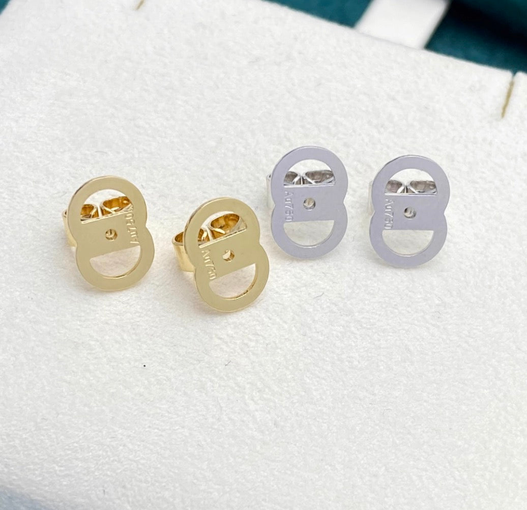 K18YG K18WG キャッチ オーバル 大きめ 18K YG イエローゴールド WG ホワイトゴールド PG ピアス固定 ピアスのキャッチ キャッチ