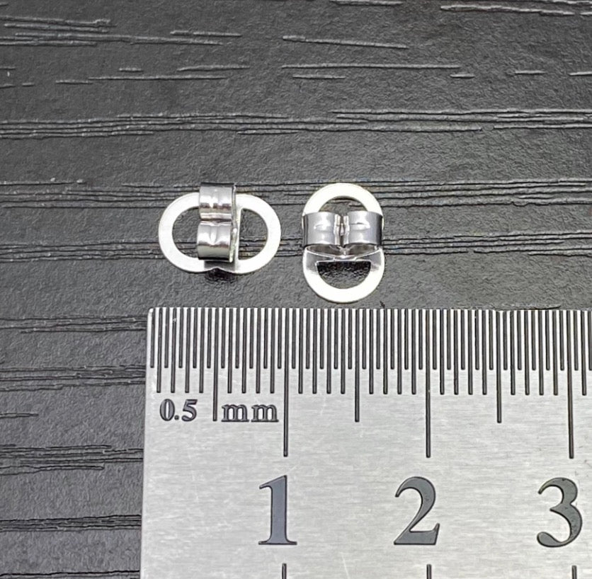 K18YG K18WG キャッチ オーバル 大きめ 18K YG イエローゴールド WG ホワイトゴールド PG ピアス固定 ピアスのキャッチ キャッチ