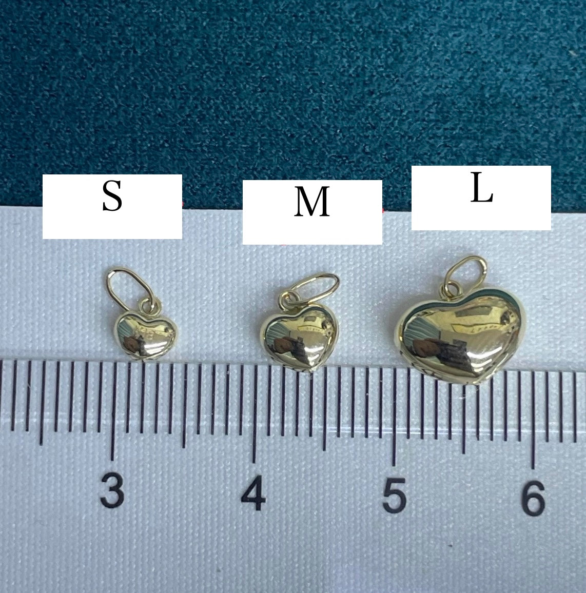 K18YG WG PG ペンダントトップ ハート ペンダント S M L セット 18K YG イエローゴールド ホワイトゴールド チャーム ぷっくり 丸いフォルム