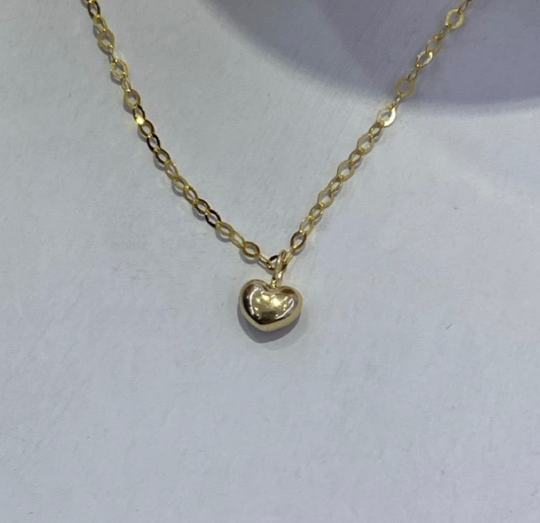 K18YG WG ハートチャーム ハート エンドパーツ 18K YG イエローゴールド WG ホワイトゴールド チャーム ぷっくり パーツ ミニ ハート型
