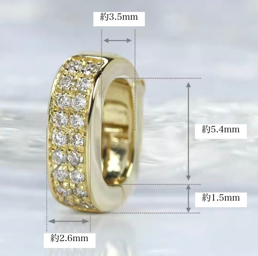 K18YG WG PG クリッカー バチカン パーツ ダイヤモンド チャーム留め ダイヤ 18K チェーンパーツ ペンダントパーツ ネックレスパーツ K18 YG クラスプ