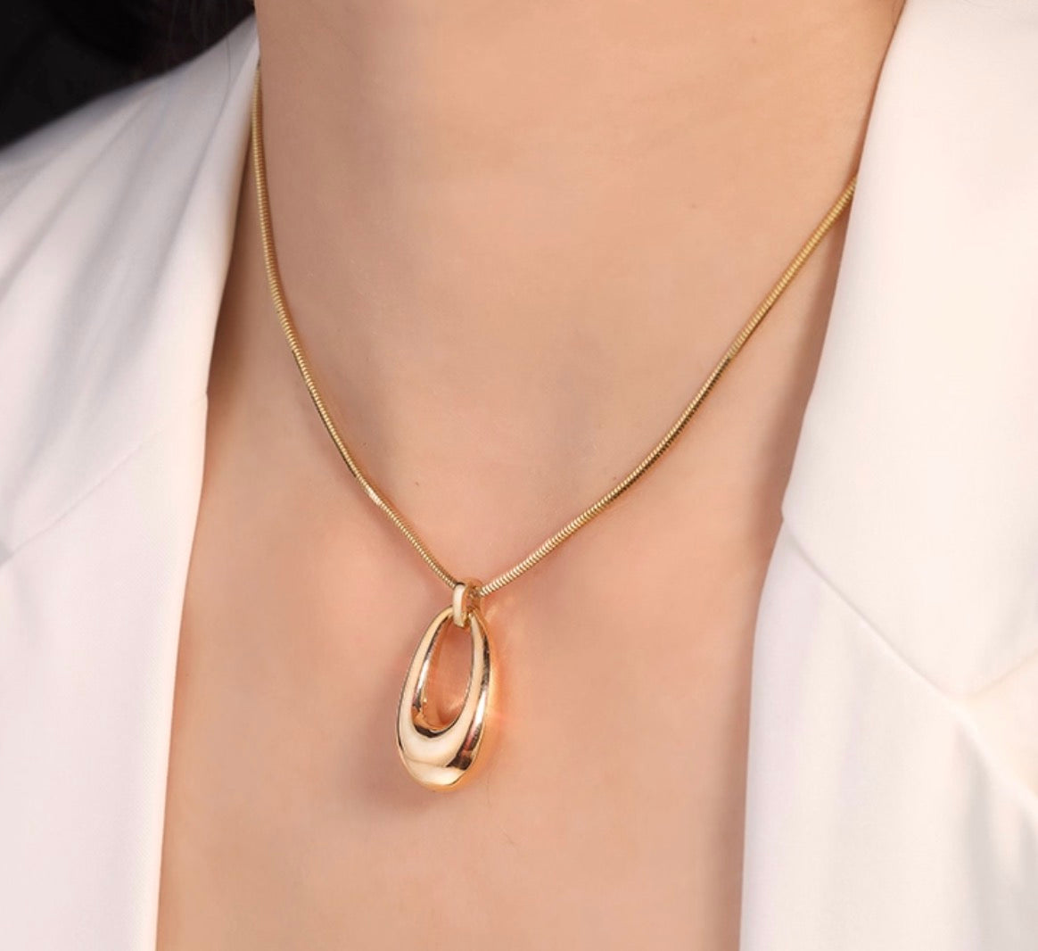 K18YG ドロップピアス 2way オーバル ラウンド チャーム ペンダントトップ ぷっくり 大ぶり 大きめ 18K イエローゴールド 卵型 丸い