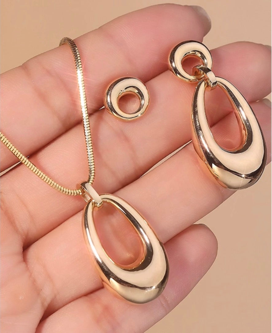 K18YG ドロップピアス 2way オーバル ラウンド チャーム ペンダントトップ ぷっくり 大ぶり 大きめ 18K イエローゴールド 卵型 丸い