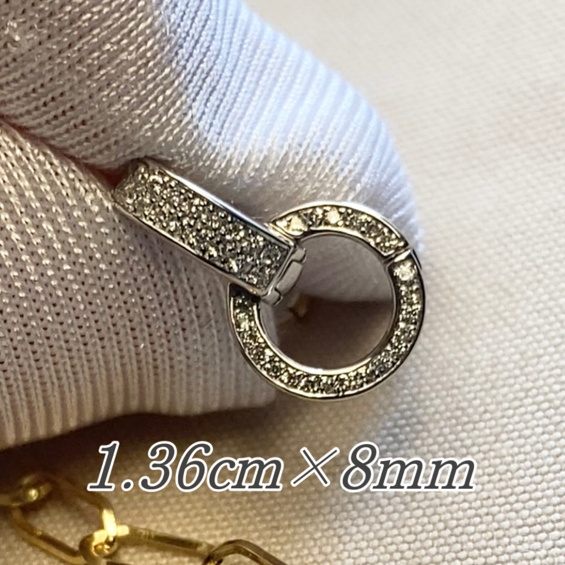 K18 YG/WG/PG ダイヤ ダイヤモンド バチカン ネックレスパーツ ペンダントパーツ 18K イエローゴールド ホワイトゴールド ピンクゴールド フルダイヤ マルチバチカン
