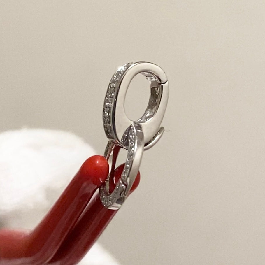 K18YG WG PG ダイヤ ロック付き ダイヤモンド バチカン ネックレスパーツ ペンダントパーツ 18K イエローゴールド ホワイトゴールド ピンクゴールド フルダイヤ マルチバチカン 爪ロック