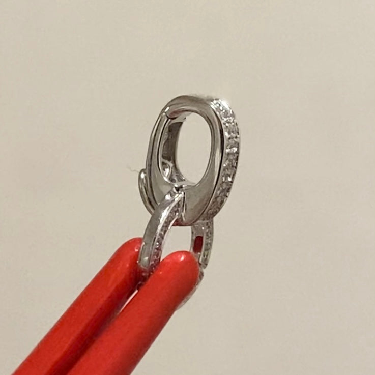 K18YG WG PG ダイヤ ロック付き ダイヤモンド バチカン ネックレスパーツ ペンダントパーツ 18K イエローゴールド ホワイトゴールド ピンクゴールド フルダイヤ マルチバチカン 爪ロック