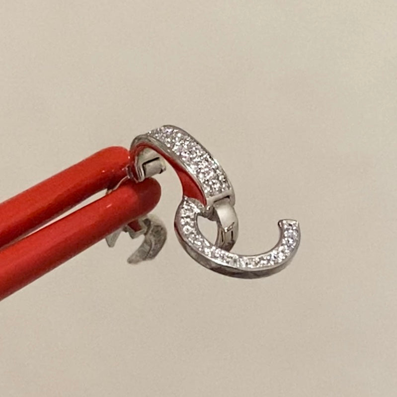 K18YG WG PG ダイヤ ロック付き ダイヤモンド バチカン ネックレスパーツ ペンダントパーツ 18K イエローゴールド ホワイトゴールド ピンクゴールド フルダイヤ マルチバチカン 爪ロック