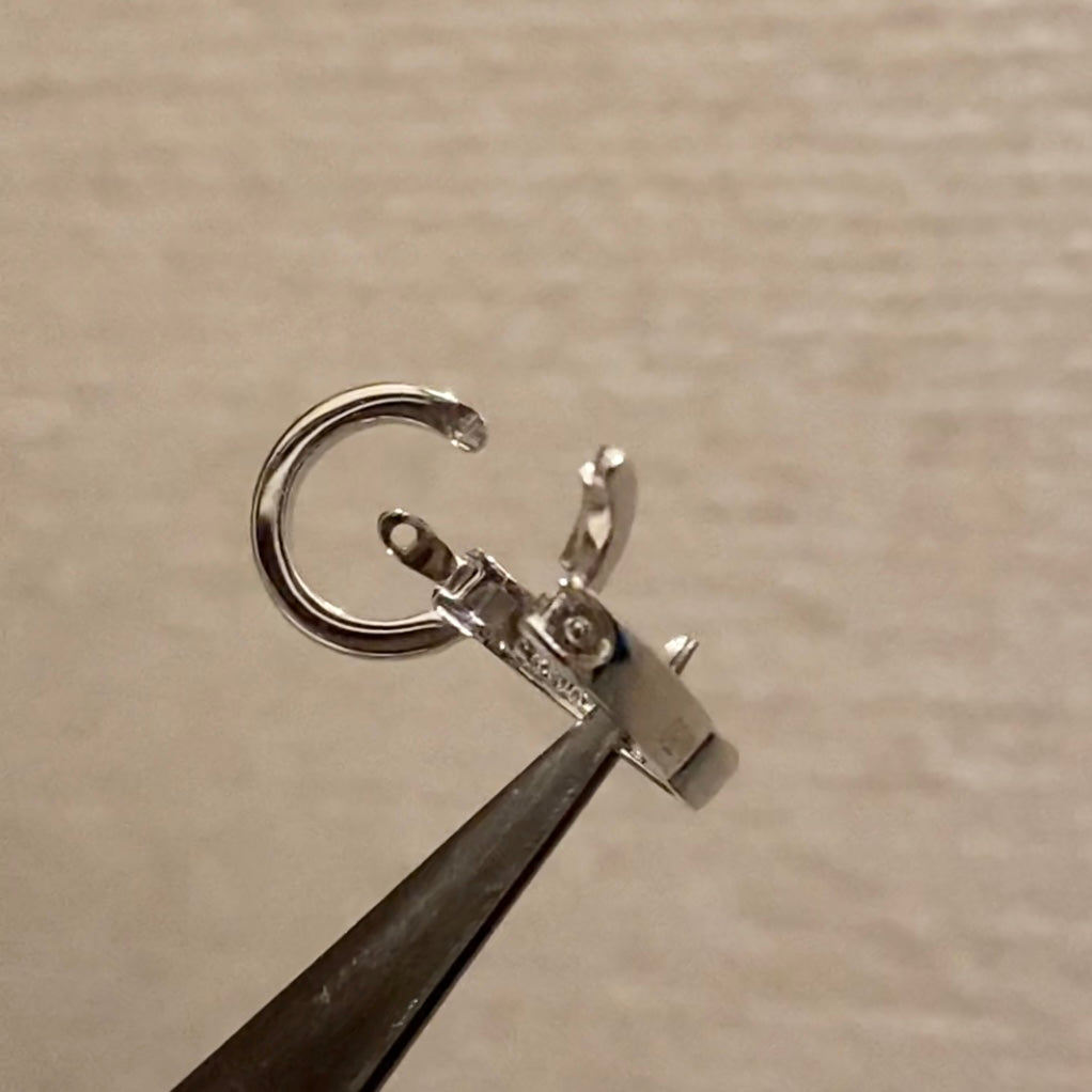 K18WG / K18YG / K18PG パーツ バチカン チャーム ダイヤモンド ダイヤ 留め金具 18金 フルダイヤ 全面ダイヤ 18K クラスプ ロック付き 大きめ マルチバチカン