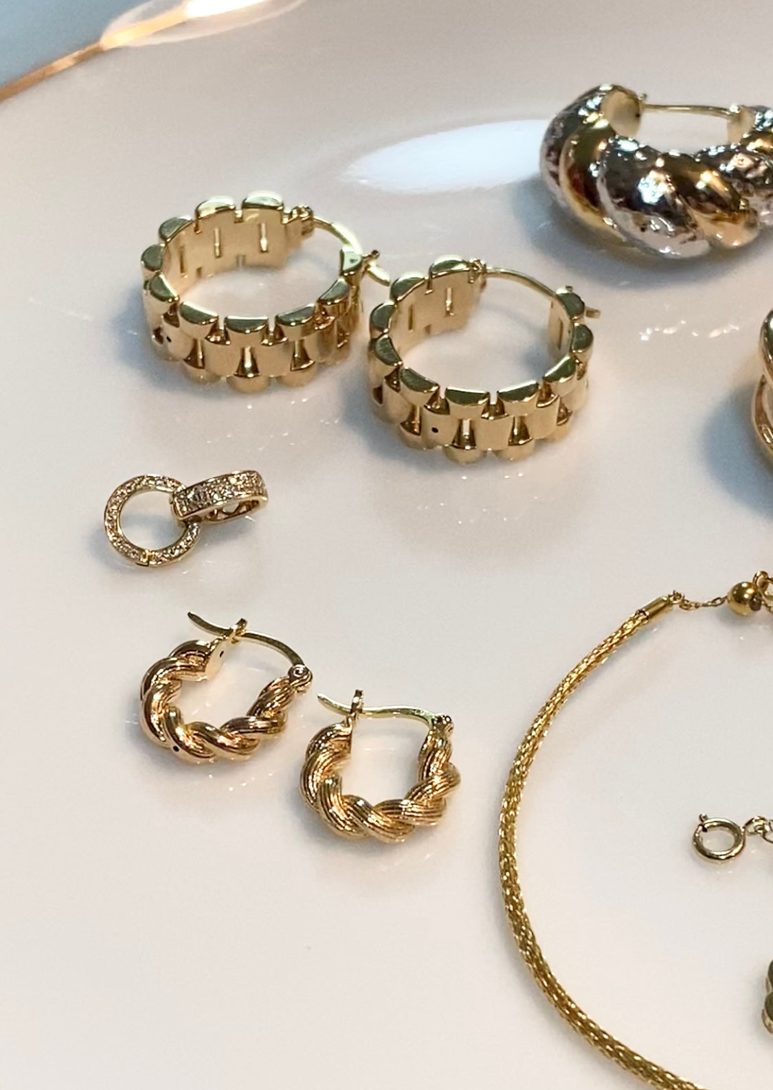 K18YG イエローゴールド 18K フープピアス ねじり ロープ ピアス メンズ レディース ユニセックス リングピアス ツイスト 中空ピアス