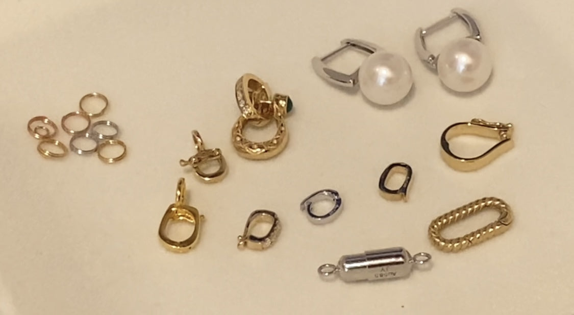 K18YG WG PG パーツ チャーム 18K バチカン 繋ぎ ロック付き ロック機能 YG 18金 ペンダントパーツ ネックレスパーツ イエローゴールド ホワイトゴールド ピンクゴールド マルチバチカン