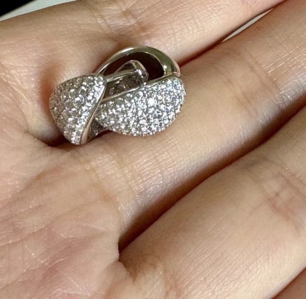 K18YG WG リングピアス【ダイヤモンド / 鏡面】ティアドロップ 雫 ぷっくり イエローゴールド YG 18K ピアス フープピアス K18WG ホワイトゴールド ダイヤ ぽってり 丸い