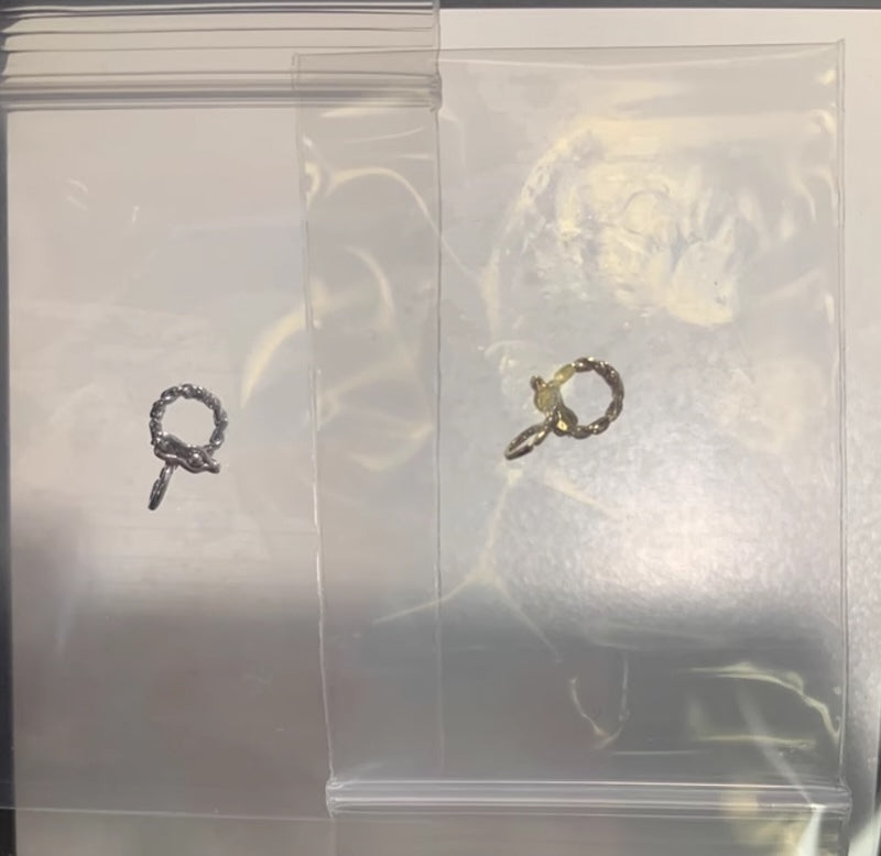 K18YG WG YG バチカン ツイスト チェーンパーツ ネックレスパーツ ペンダントパーツ YG 18K 繋ぎ ロック付き 爪 ピンクゴールド ねじり マルチバチカン