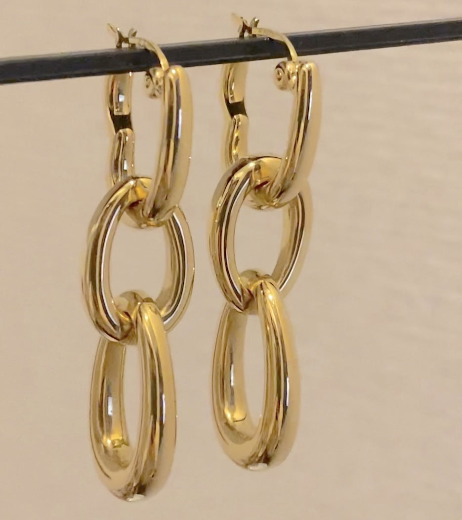 K18YG イエローゴールド 18K ピアス フープピアス リングピアス 2way イタリアンジュエリー オーバル ハート 中空 チャーム ペンダント等 3way 4way