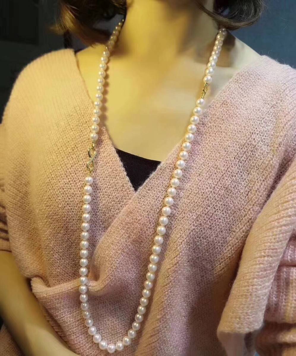 K18YG WG ジュエリーパーツ クラスプ チャーム 繋ぎ ネックレス用 8 8の字 インフィニティ パール用 パール繋ぎ 18K コネクター