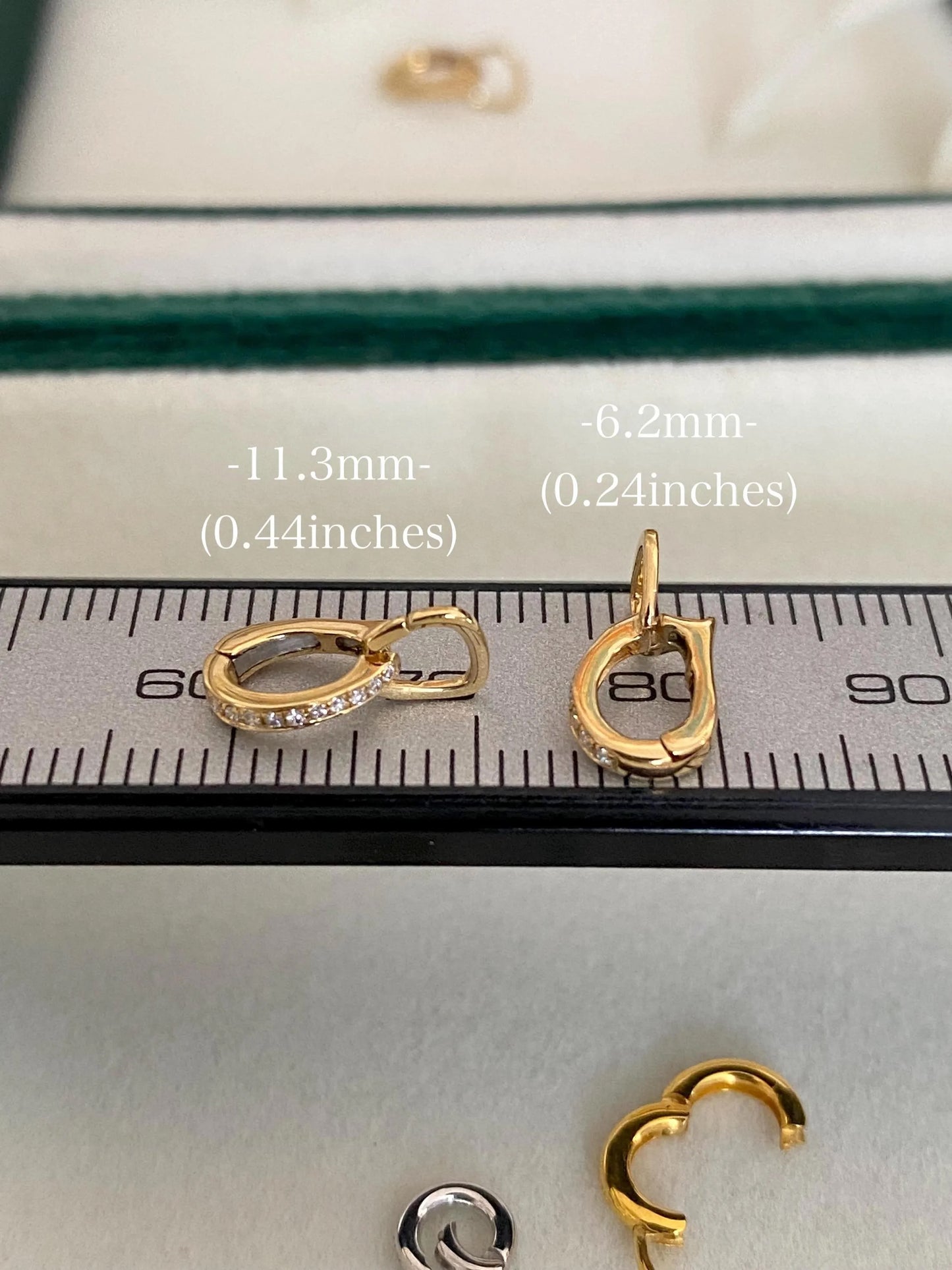 K18YG WG バチカン パーツ ダイヤモンド チャーム留め ダイヤ 18K チェーンパーツ ペンダントパーツ クラスプ ワンタッチ K18 YG マルチバチカン
