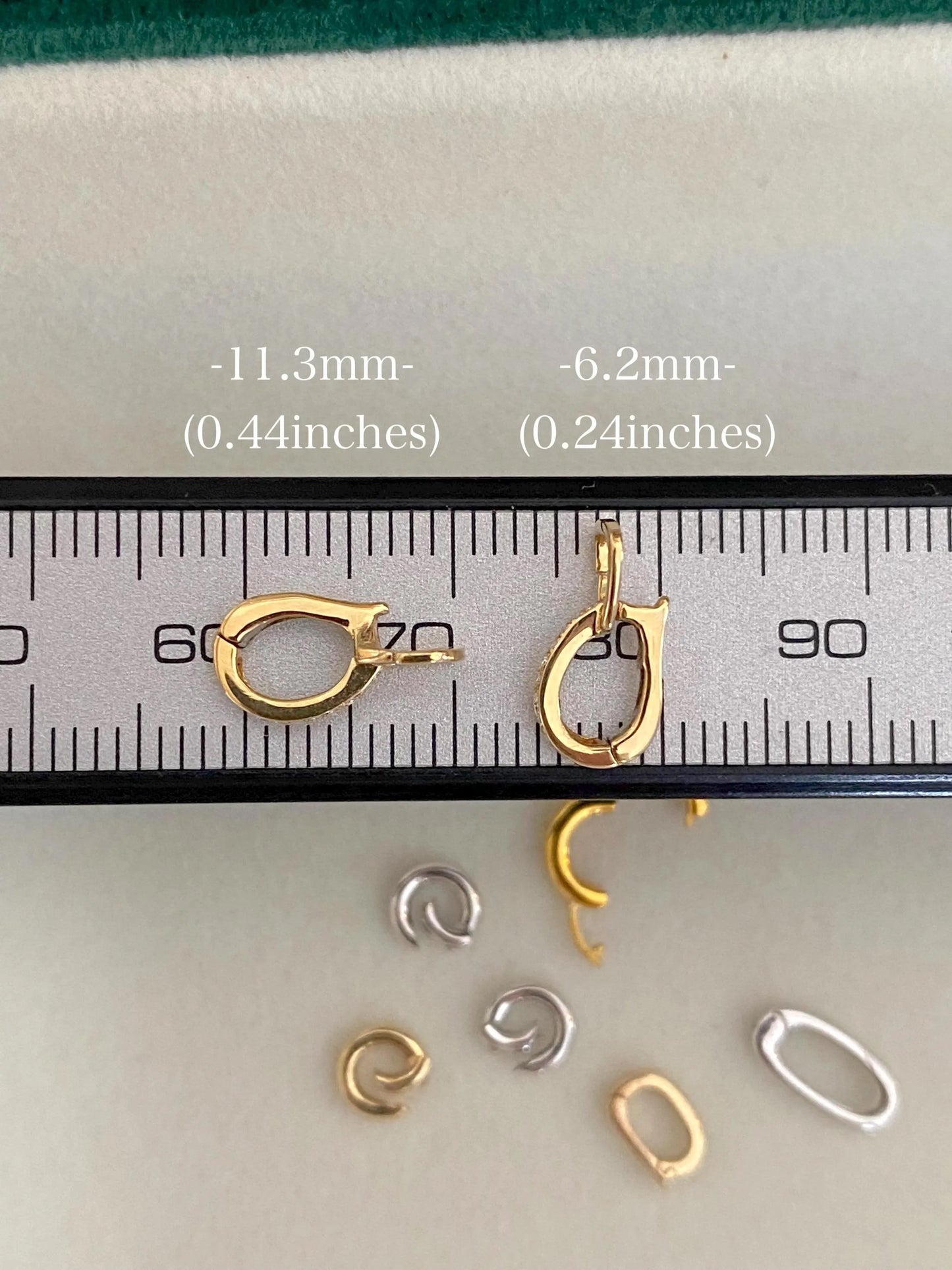 K18YG WG バチカン パーツ ダイヤモンド チャーム留め ダイヤ 18K チェーンパーツ ペンダントパーツ クラスプ ワンタッチ K18 YG マルチバチカン