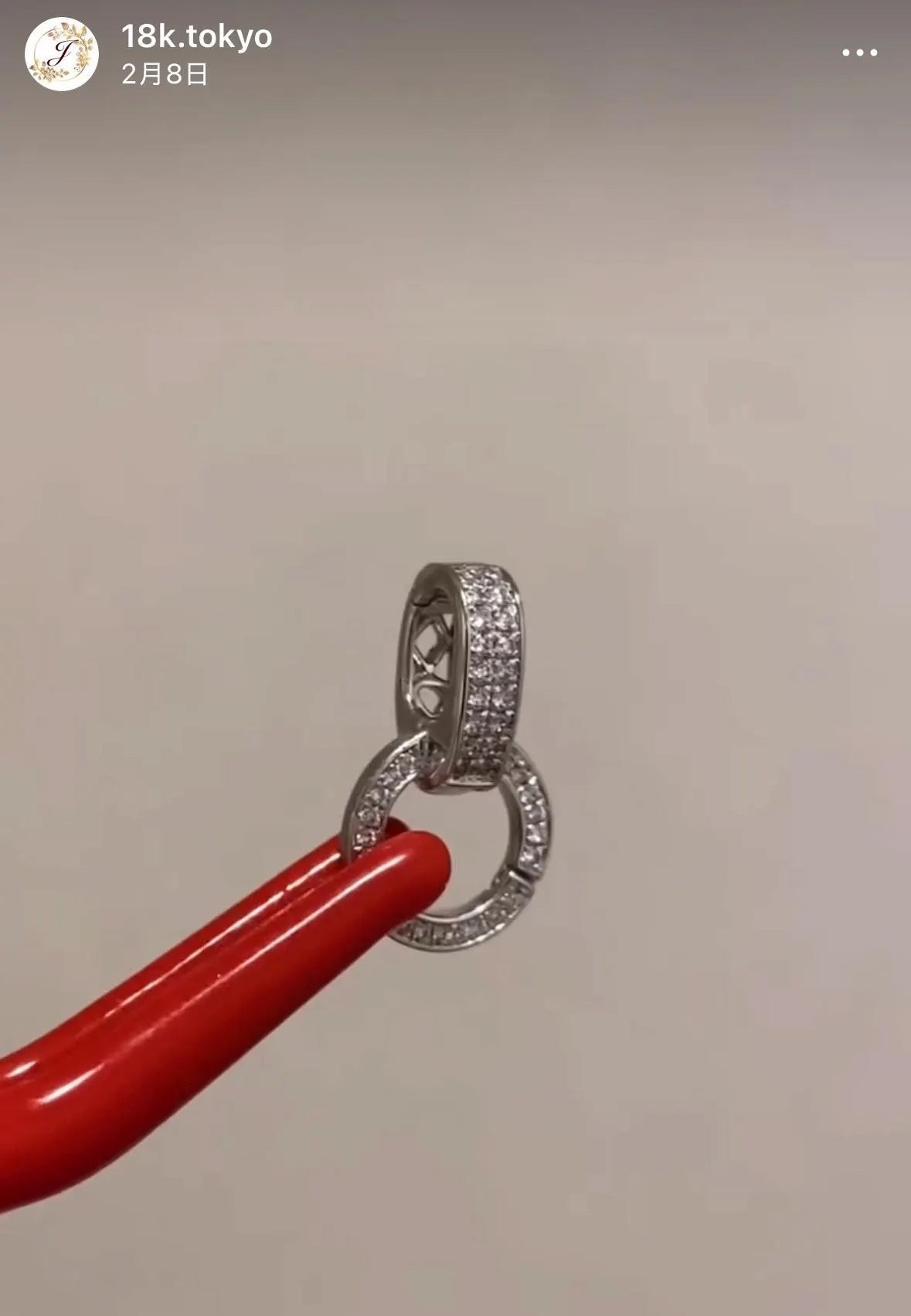 K18 YG/WG/PG ダイヤ ダイヤモンド バチカン ネックレスパーツ ペンダントパーツ 18K イエローゴールド ホワイトゴールド ピンクゴールド フルダイヤ マルチバチカン