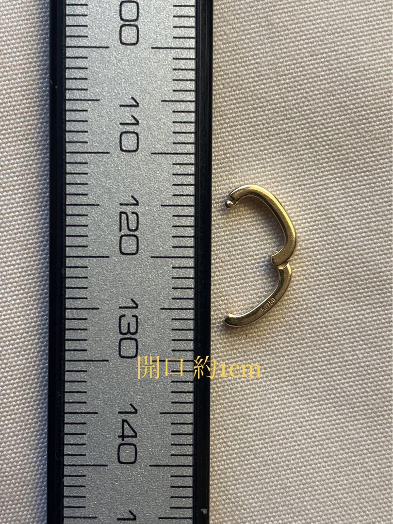 K18YG イエローゴールド WG クリッカー クラスプ オーバル チェーンパーツ 18K パーツ バチカン チェーンパーツ ペンダントパーツ 留め金具 チャーム 繋ぎ
