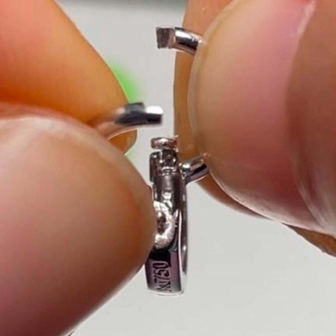 【大・鏡面】K18YG WG バチカン パーツ ロック付き マルチバチカン 18K チェーンパーツ ペンダントパーツ クラスプ 爪ロック K18 YG 大きめ