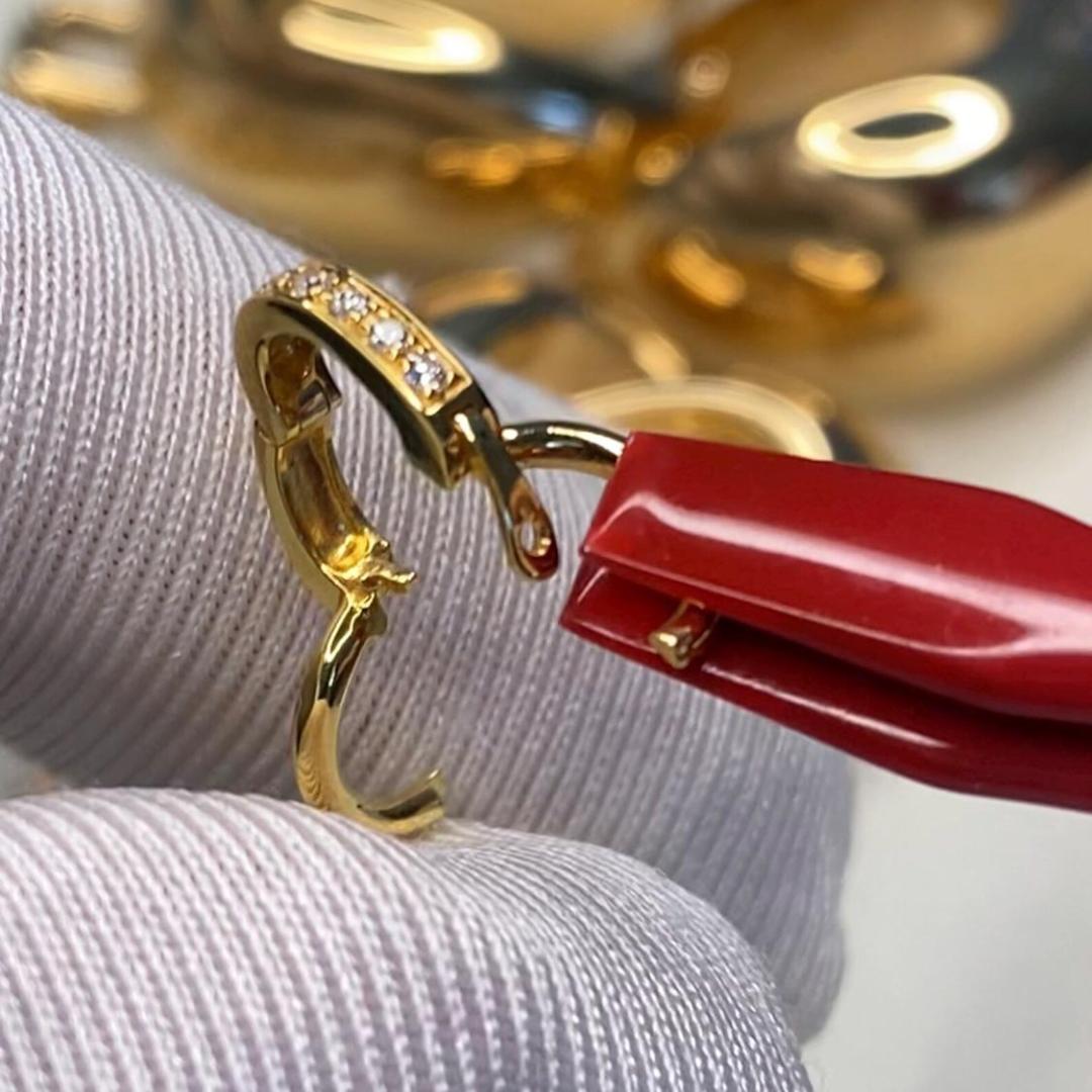 【大・ダイヤモンド】K18YG WG バチカン パーツ ロック付き ペンダントホルダー 18K マルチバチカン ダイヤ クラスプ K18 YG 大きめ