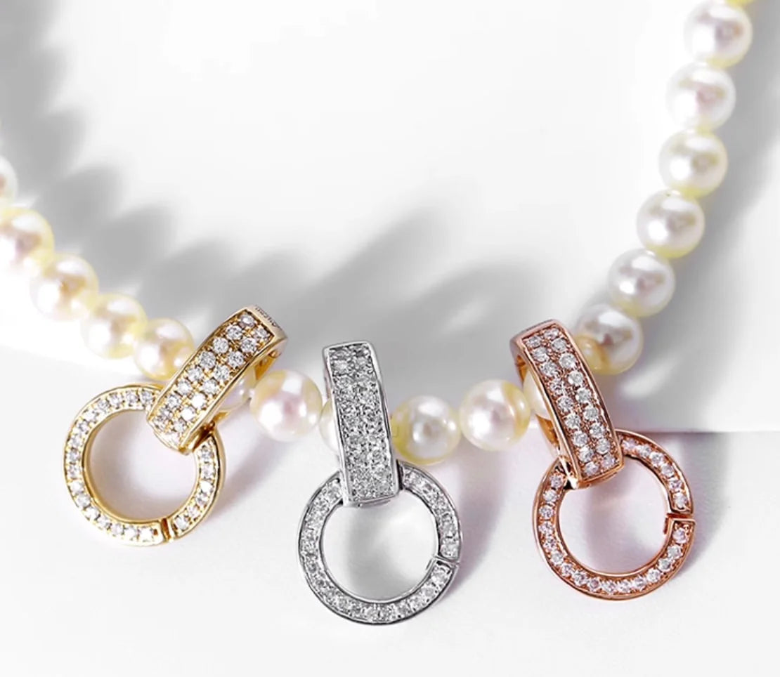 K18 YG/WG/PG ダイヤ ダイヤモンド バチカン ネックレスパーツ ペンダントパーツ 18K イエローゴールド ホワイトゴールド ピンクゴールド フルダイヤ マルチバチカン