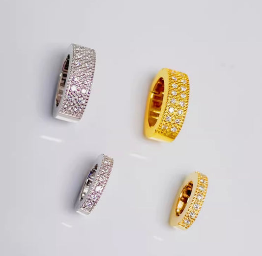K18YG K18WG K18PG クリッカー オーバル ダイヤモンド バチカン ダイヤ 18K YG イエローゴールド WG 楕円形 ロック付き コネクター K18