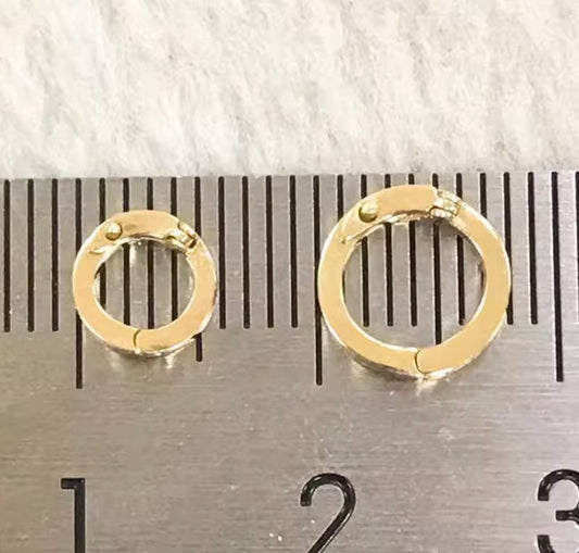 K18YG K18WG K18PG ロック付き バチカン 爪ロック 18K YG イエローゴールド ラウンド WG PG ネックレスパーツ チャーム 繋ぎ 丸 円形 安全ロック コネクター クリッカー