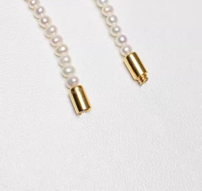K18YG K18WG ジュエリー DIY チャーム クラスプ コネクター ねじ式 パーツ 繋ぎ 18K YG WG ネックレスパーツ ブレスレットパーツ 筒形 円形