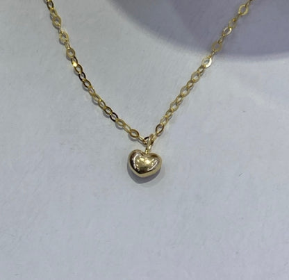 K18YG WG ハートチャーム ハート エンドパーツ 18K YG イエローゴールド WG ホワイトゴールド チャーム ぷっくり パーツ ミニ ハート型