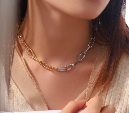 K18WG ホワイトゴールド 18K レオンチェーン ケーブルチェーン オーバルチェーン ツイスト ロープ ブレスレット チェーンブレスレット ブレス メンズ レディース ユニセックス 中空 太め WG YG 17cm~