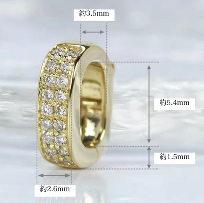 K18YG WG PG クリッカー バチカン パーツ ダイヤモンド チャーム留め ダイヤ 18K チェーンパーツ ペンダントパーツ ネックレスパーツ K18 YG クラスプ