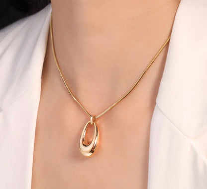 K18YG ドロップピアス 2way オーバル ラウンド チャーム ペンダントトップ ぷっくり 大ぶり 大きめ 18K イエローゴールド 卵型 丸い