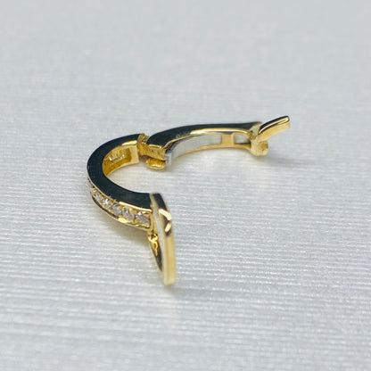 K18YG WG バチカン パーツ ダイヤモンド チャーム留め ダイヤ 18K チェーンパーツ ペンダントパーツ クラスプ ワンタッチ K18 YG マルチバチカン
