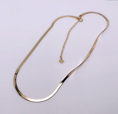 K18YG イエローゴールド 18金 ネックレス チェーンネックレス スネークチェーン スネークネックレス 18K ネックレスチェーン 35+7cm 2.6mm